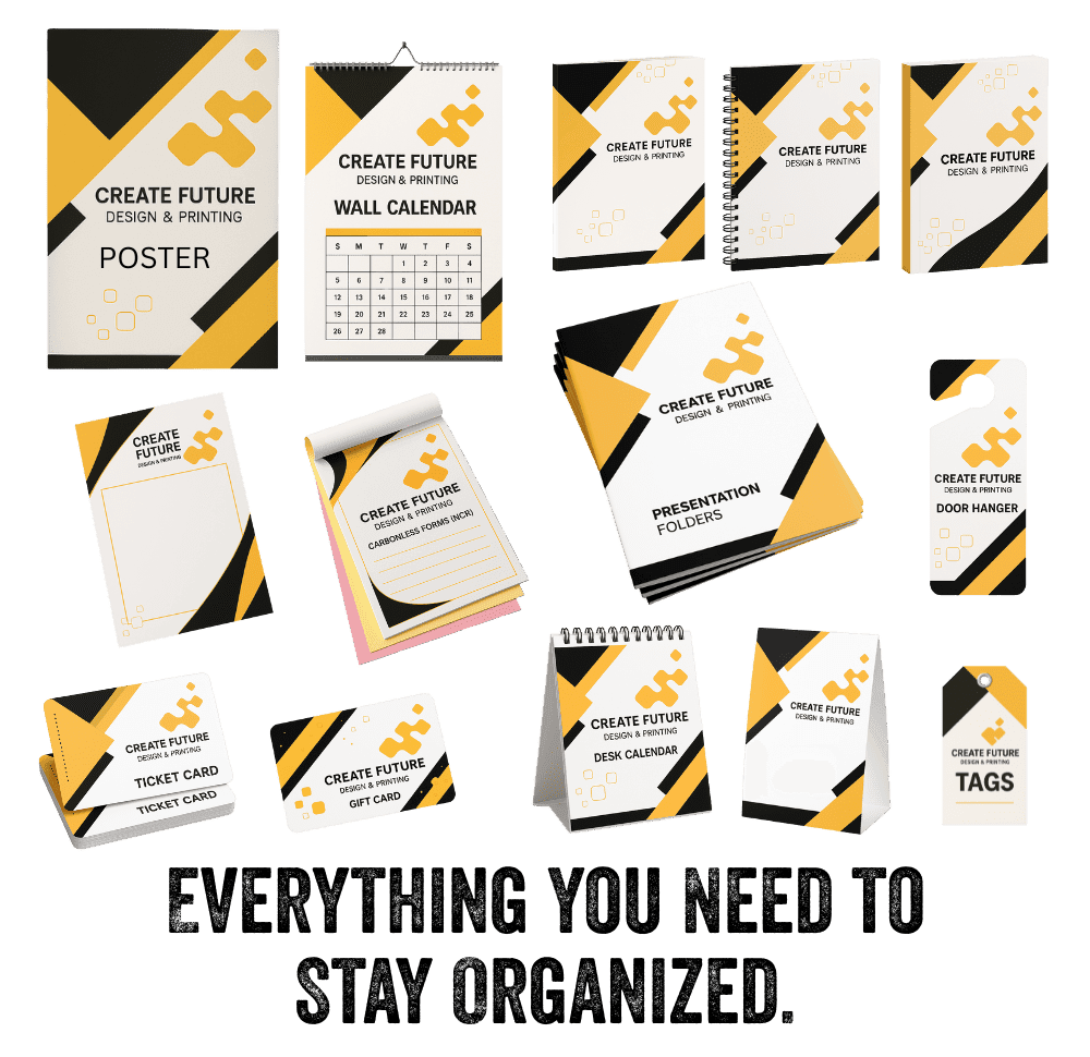 Create Future Printing stationery, Marketing Create Future Printing stationery, Marketing