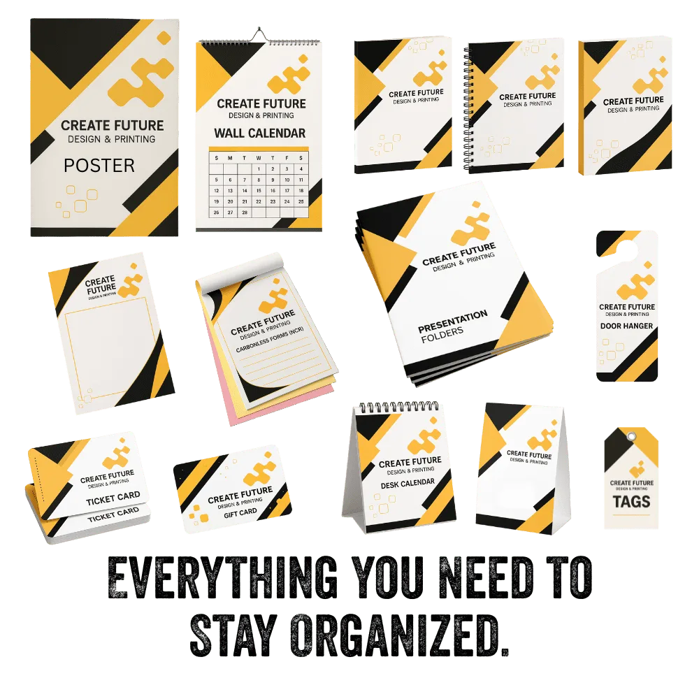 Create Future Printing stationery, Marketing Create Future Printing stationery, Marketing