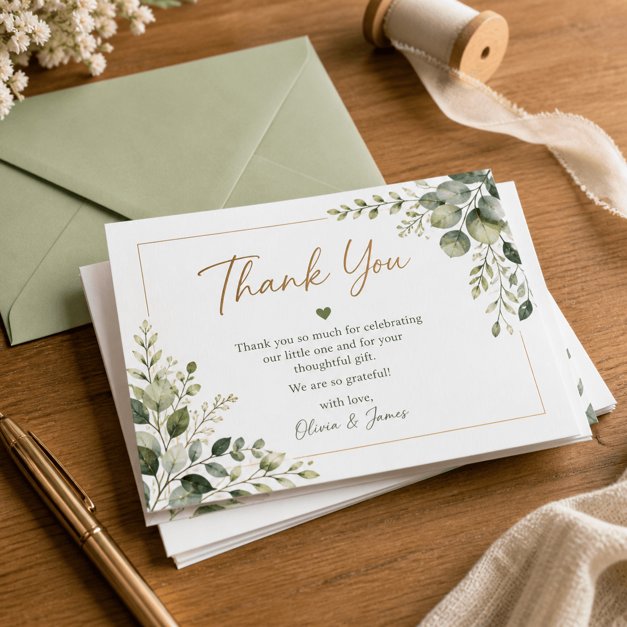 Baby Shower Thank You Cards