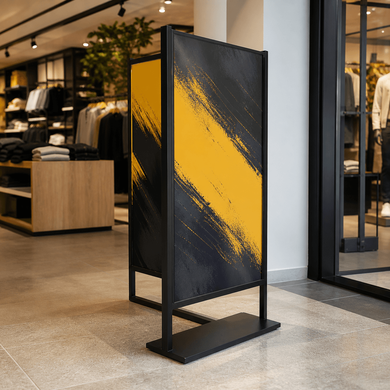 Double-Sided Floor Sign Holders