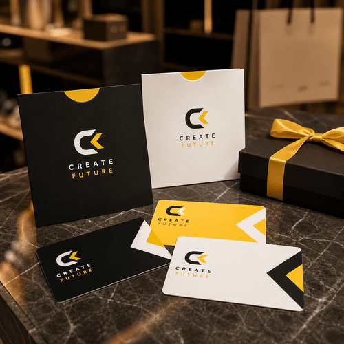 Gift Cards photorealistic product mockup