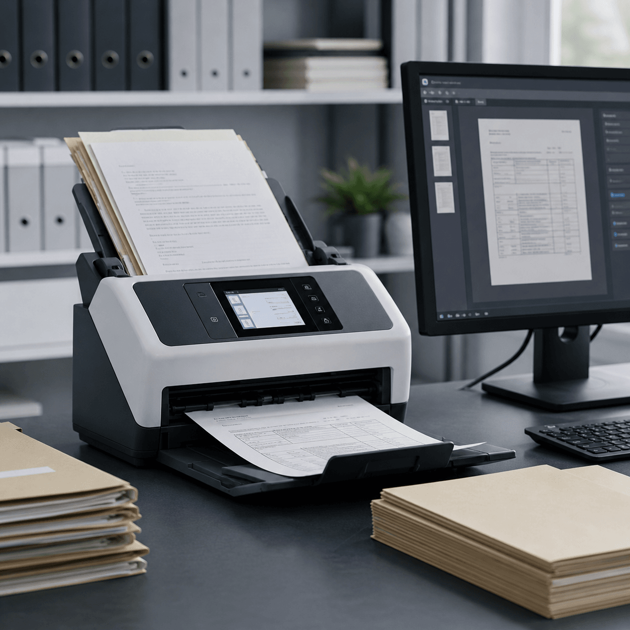 Document Scanning photorealistic product mockup 1