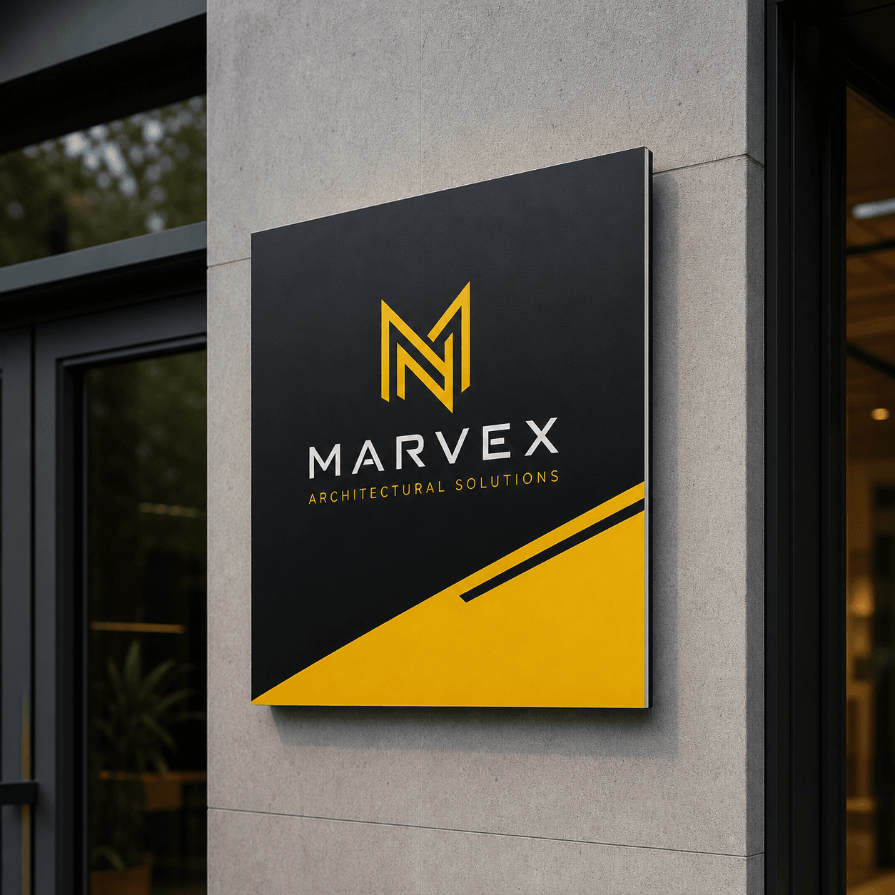 UV Printed Aluminum Composite Signs photorealistic product mockup 1