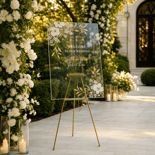 Acrylic Wedding Signs photorealistic product mockup 1