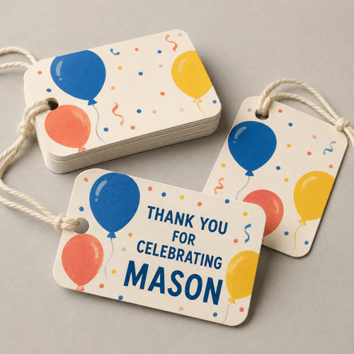 birthday favor tags — hero