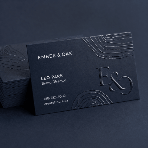 Raised UV Business Cards