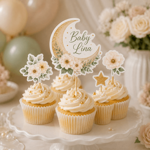 Baby Shower Cupcake Toppers