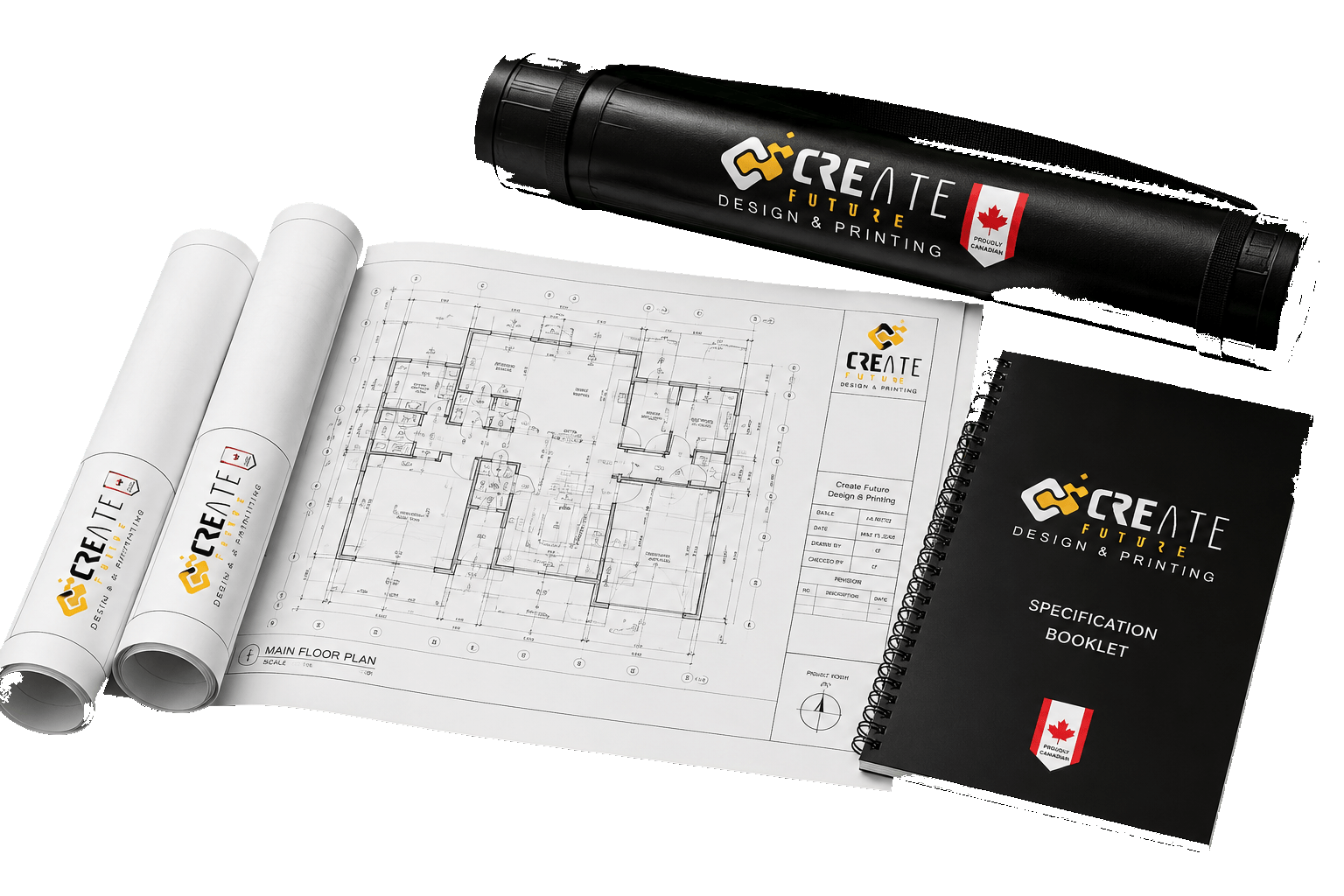 Blueprints product mockups