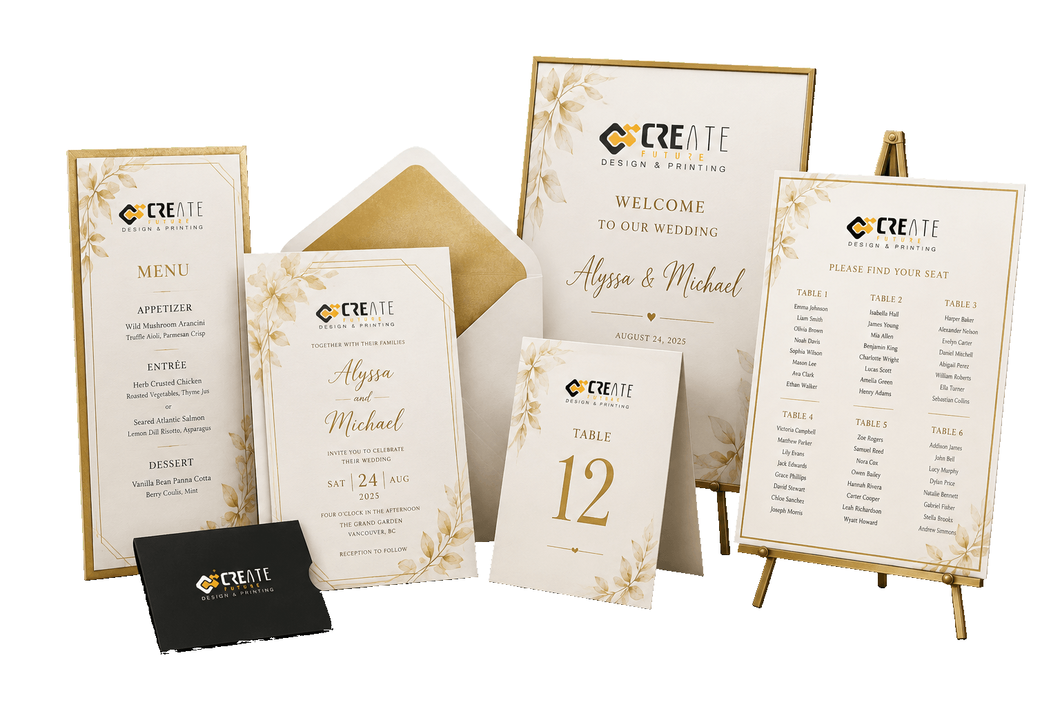 Wedding Printing product mockups