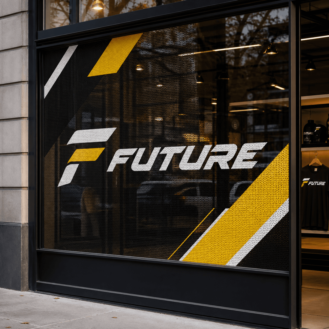 Perforated Window Vinyl