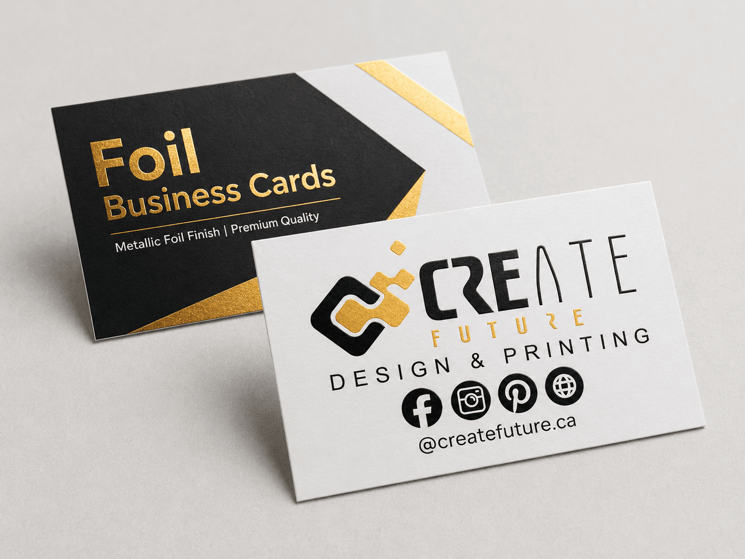 Create Future Foil Business Cards mockup 1