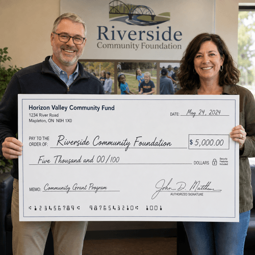 Oversized Cheques