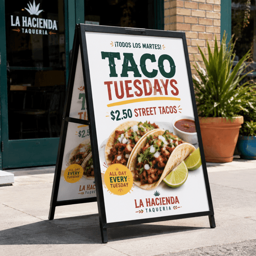 24 x 36 Inch Metal A-Frame Sign — hero