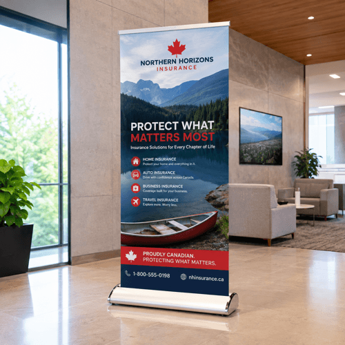 Deluxe Roll-Up Banner Printing in Edmonton