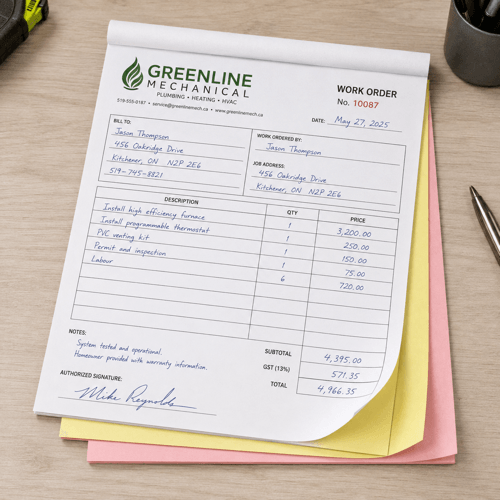 Carbonless Forms Printing – (NCR)