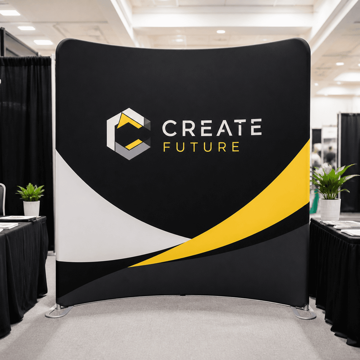 8 ft Curved Tension Fabric Backdrop