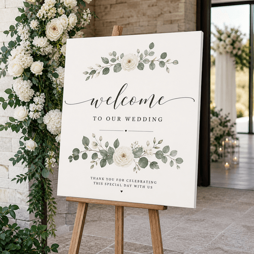 Foam Board Wedding Signs