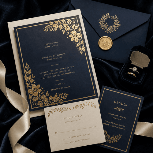 Foil Wedding Invitations