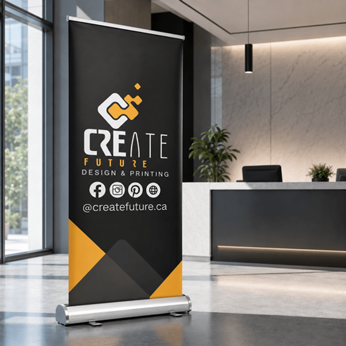 Deluxe Roll-Up Banner Printing in Edmonton