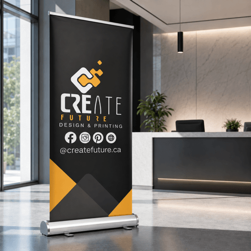 Deluxe Roll-Up Banner Printing in Edmonton product hero