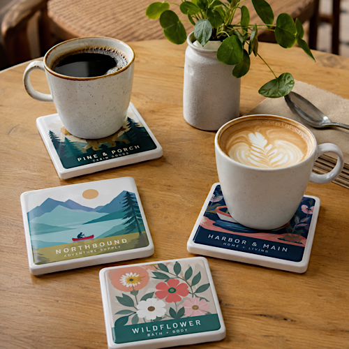 Custom Ceramic Coasters