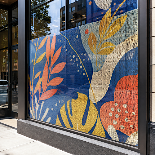 Perforated Window Vinyl
