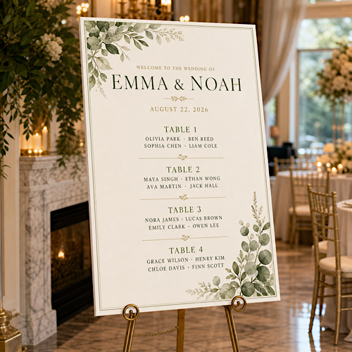 Wedding Display & Seating Chart