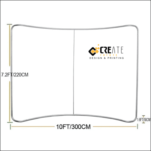 10FT Curve Tension Fabric Display (Backdrop)