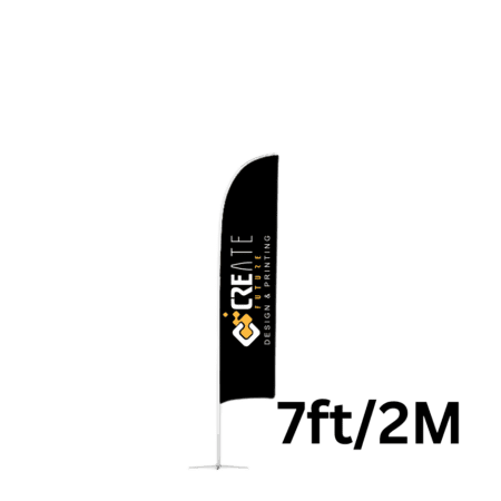 7 FT Small Feather Flag