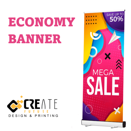 (Retractable Banner) Economy roll up banner