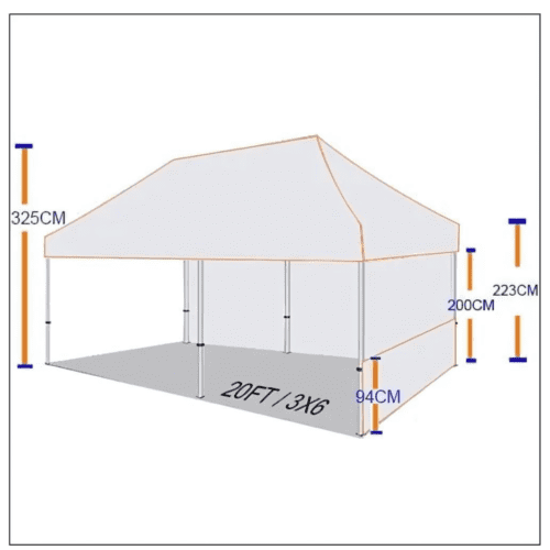 20FT Custom Print Canopy Tents - Image 2