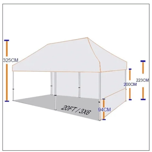 20FT Custom Print Canopy Tents - Image 2