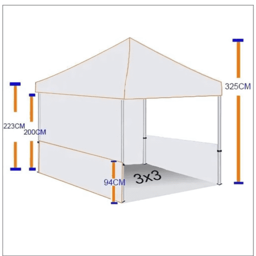 Standard 10FT/3X3 Custom Print Canopy Tents - Image 6