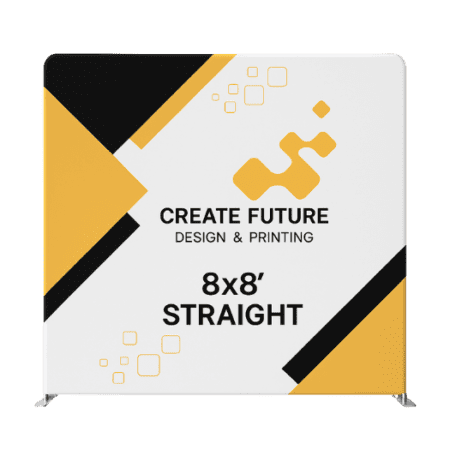 8FT Straight Tension Fabric Display (Backdrop)