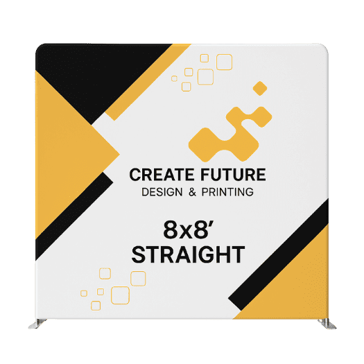 8FT Straight Tension Fabric Display (Backdrop) 1 8FT Straight Tension Fabric Display (Backdrop)